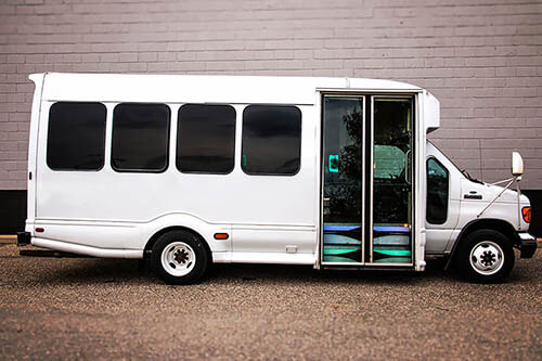 raleigh party bus rental exterior