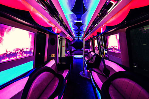 party bus interior