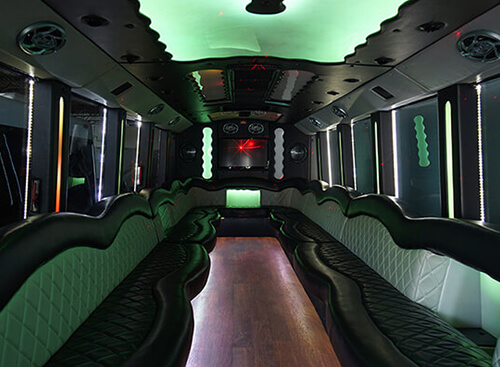 modern limo bus