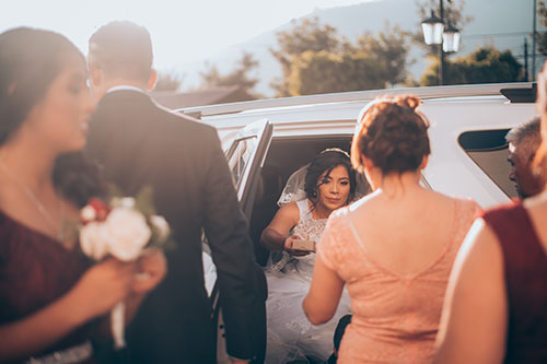 limo service as wedding transportation